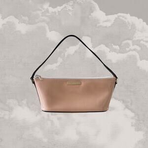 GUCCI Pink Nude Black Patent leather Boat Pochette Bag Handbag Tom Ford Y2K rare